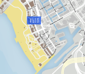 A W/S Vespucci Flats 13 a Magellan Avenue, és a Vitus Street kereszteződésénél található. 